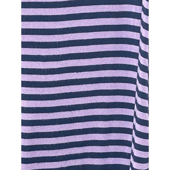 Liz Lange Sleeveless Striped Maternity Tank Dress Purple Navy Womens‎ Size Small - Picture 5 of 12